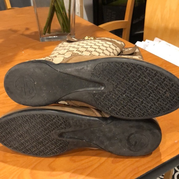 Gucci GG Monogram Marmont Tall Boots Super Rare - Picture 7 of 8